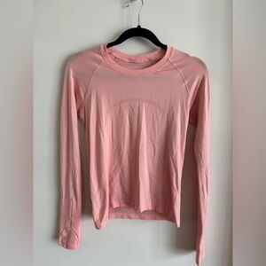 Lululemon Swiftly Tech Long Sleeve Race Length, Dew Pink